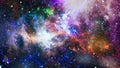 Star field in deep space many light years far from the Earth. Elements of this image furnished by NASA Royalty Free Stock Photo