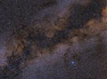 Star field with the Milky Way Royalty Free Stock Photo