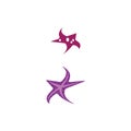 Star Fish Logo Template vector Royalty Free Stock Photo