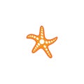 Star fish logo Royalty Free Stock Photo
