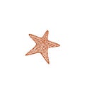 Star fish logo vector flat design