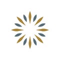 Star Flower Ornamental Pictograph Logo Template Illustration Design. Vector EPS 10 Royalty Free Stock Photo