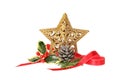 Star and foliage Christmas decoration