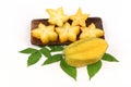 Star fruit (Averrhoa carambola L.) fruit. Royalty Free Stock Photo