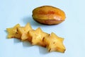 Star fruit or carambola a tropical fruit