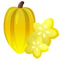 star fruit carambola tropical exotic fruit Royalty Free Stock Photo