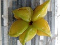 Starfruit has a unique shape like a flower