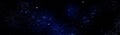 Star and galaxy, dark blue space background