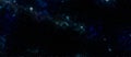 Star and galaxy, dark blue space background