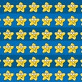 Star gift card or cloth, pattern, repeating pattern,
