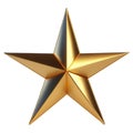 Star gold 3d illustration icon symbol rating level satisfaction