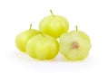 Star Gooseberry bunch fruit isolated on white background