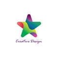 Star gradient awesome creative logo design template