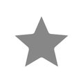 Star gray icon. Rating sign. Win symbol.