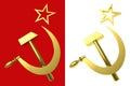 Star, hammer and sickle, symbols of USSR