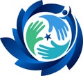 Star hands logo