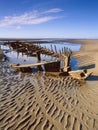 Star of Hope, bow. Shipwreck 1883, Southport Royalty Free Stock Photo