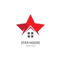 Star house Property and Construction Logo