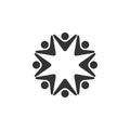 Star Human Shape Logo Template Illustration Design. Vector EPS 10 Royalty Free Stock Photo