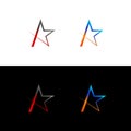 Star Icon With Branding Colorful Look, Colorful Star Logo, Creative Simple Star.