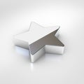 Chrome star icon isolated on white background. Royalty Free Stock Photo