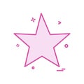 Star icon design vector Royalty Free Stock Photo