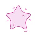 Star icon design vector Royalty Free Stock Photo