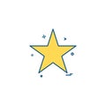 Star icon design vector Royalty Free Stock Photo