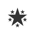 Star icon isolated. Favorite, Best Rating, Award symbol