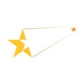 Star icon logo sign isolated on white background Royalty Free Stock Photo