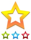 Star icon for rating, ranking, quality concepts