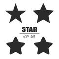 Star icon set Royalty Free Stock Photo