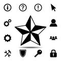 star icon. Simple glyph vector element of web, minimalistic icons set for UI and UX, website or mobile application Royalty Free Stock Photo