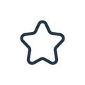 star icon vector from ecommerce user interface concept. Thin line illustration of star editable stroke. star linear sign for use