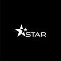 Star Icon Web isolated on dark background Royalty Free Stock Photo