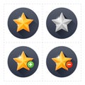 Golden Star Icons