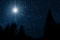 Star indicates the christmas of Jesus Christ. Royalty Free Stock Photo