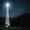 Star indicates the christmas of Jesus Christ Royalty Free Stock Photo