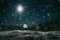 Star indicates the christmas of Jesus Christ Royalty Free Stock Photo