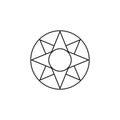 Star of Ishtar symbol. Vector illustration. EPS 10.