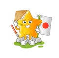 Star japanese vector. cartoon character