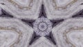 Star kaleidoscope graphic fractal ink snowflake Royalty Free Stock Photo