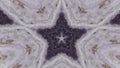 Star kaleidoscope graphic fractal ink snowflake Royalty Free Stock Photo