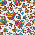 Star knows heart seamless pattern