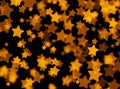 Star lighting bokeh blurred background. Illustration design