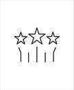 Star line icon,three star set line icon,vector best line icon.