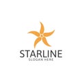 Star line star logo, creative star logo and unique