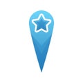 Star location logo element design template icon Royalty Free Stock Photo