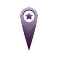 Star location logo element design template icon Royalty Free Stock Photo