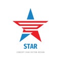 Star logo design. Success concept sign. Leadership creative icon. Rating symbol. Vector illustration.